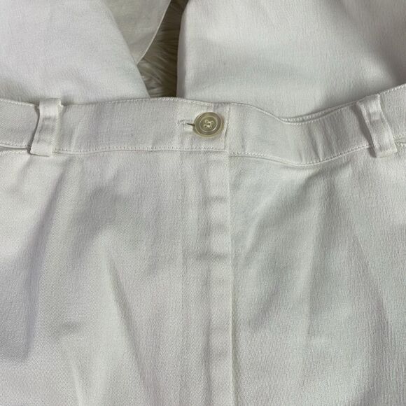 St. john Bays Ladies White Cotton Capri Pants, Size 16, Solid White - Picture 5 of 5